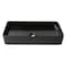 Alfi Brand ALFI brand ABC902-BM Black Matte 24" Modern Rectangular Above Mount Ceramic Sink ABC902-BM - alternate 8